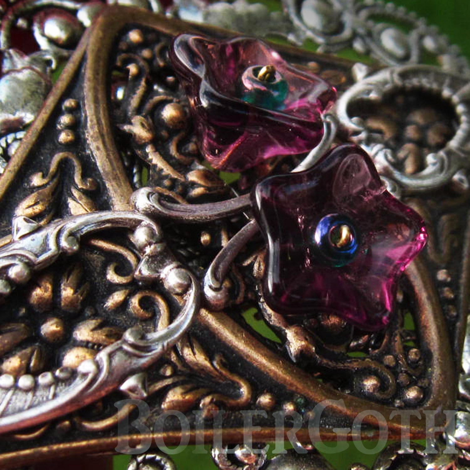 Hair Clip of the Purple Flowers