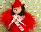 Cowgirl Carol and her Candy Cane doll ornament