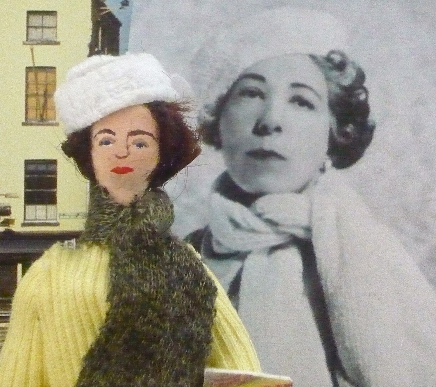 Writer Doll Miniature Edna Ferber Author Art Collectible