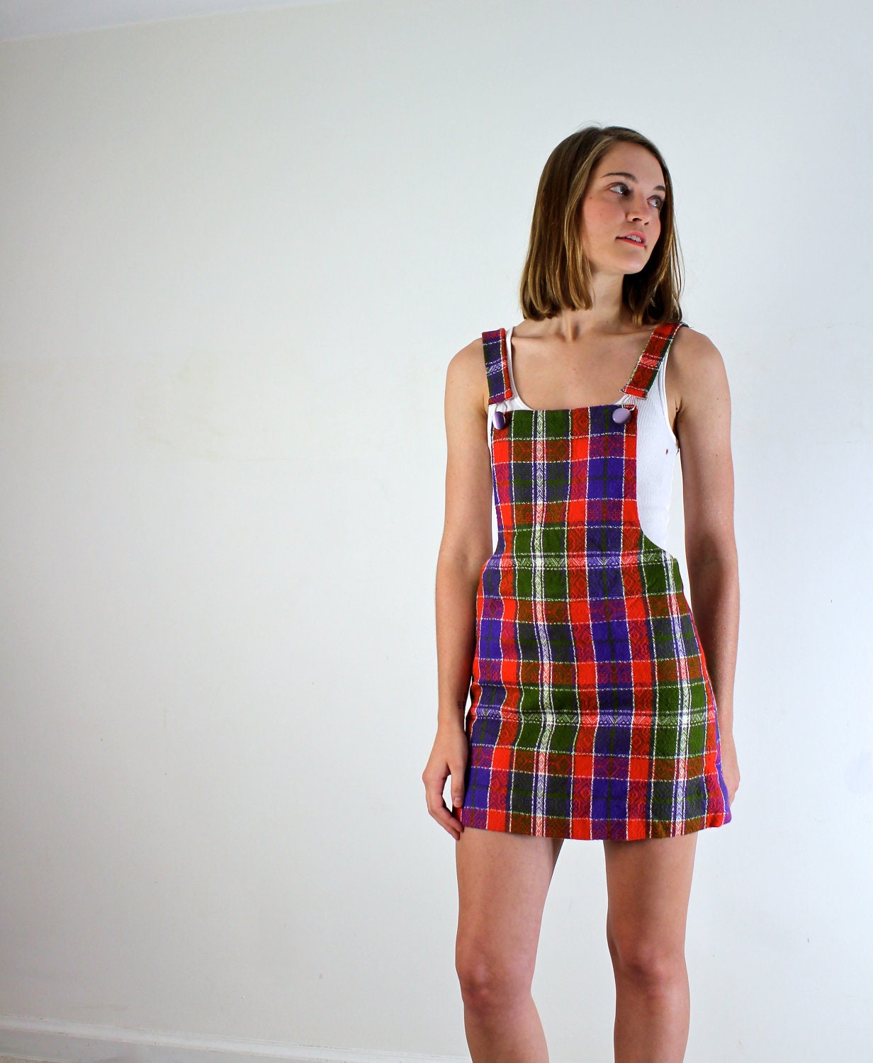 Pinafore Dress / 1960s Jumper
