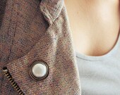 CLOSING SALE Mixed metals- Coin Pearl Pin.