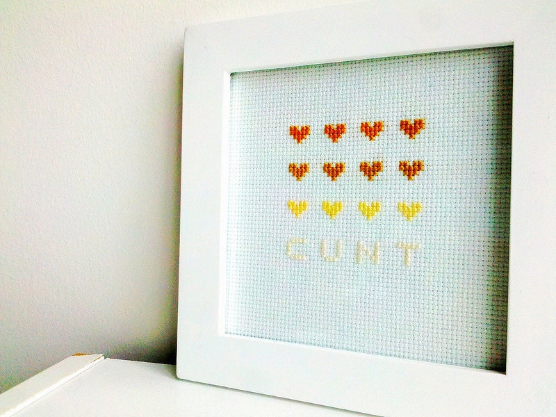 Mature - Heart Heart Heart - Cross Stitch