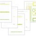 Printable and Editable Recipe Cards and Matching Gift Tags (PDF 4x6 or 3x5 double sided) - YELLOW and GREEN Dots