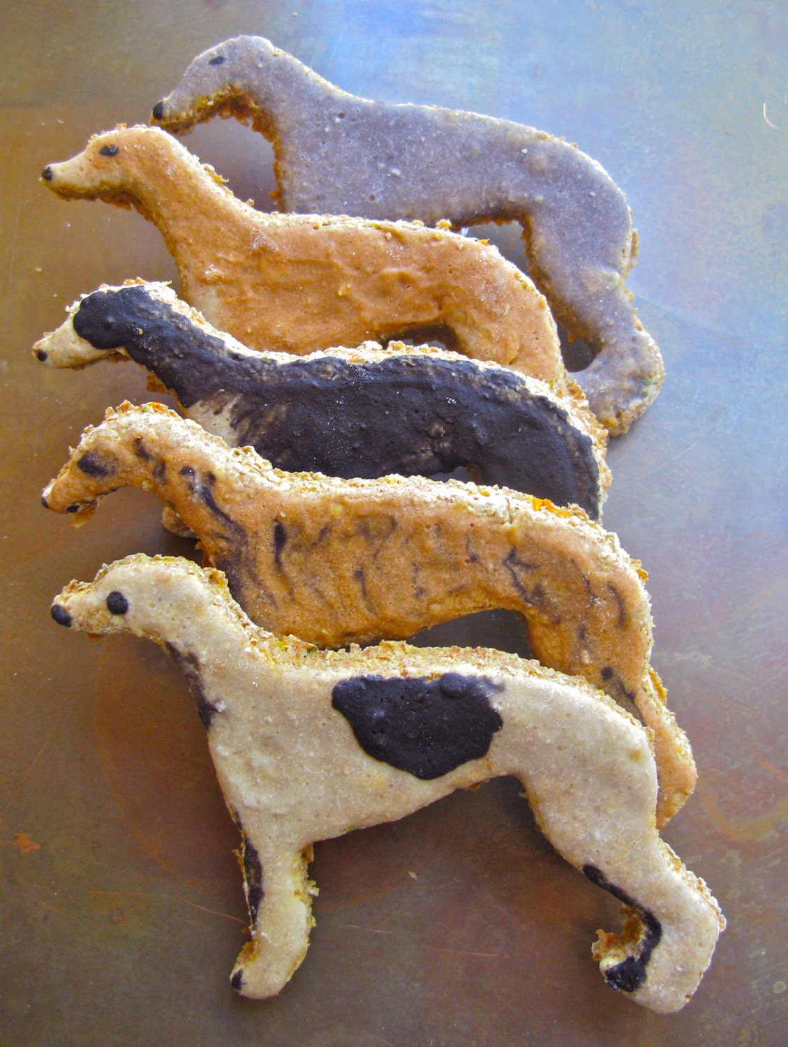 DogCityBakery's Greyhound Ghost Town Growlers Doggie Cookies