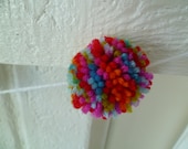 Multicolor Rainbow -  Pom Pom Garland