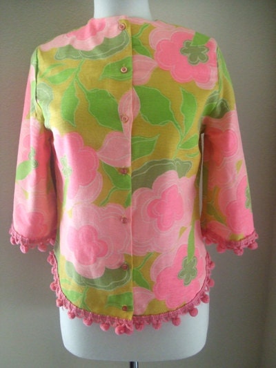 Vintage Floral Fringe Jacket