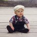 Newsboy Brim Crochet Baby hat, Crochet Photography prop - Made to Order
