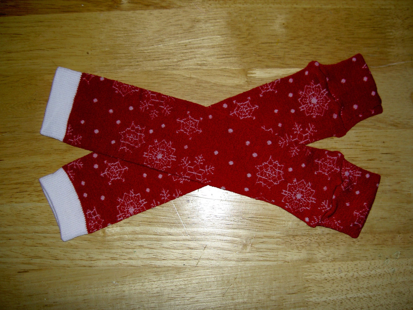 Kids Leg Warmers - Snowflakes