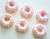 6 pcs Pink Doughnut Cabochon (22mm23mm) CD371