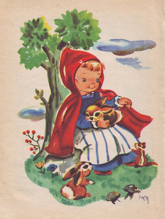 Vintage Illustration - Little Red Riding Hood