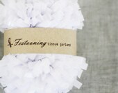 4 Yds of White Tissue Garland Fringe