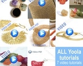 Jumbo Yoola Crochet jewelry making tutorials ,online video tutorials PDF patterns step by step jewelry instructions