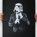 Storm Trooper Smart trooper -  Star Wars Art Screen printed poster ( Storm trooper print, Star Wars print )