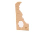 Wood Teether Delaware State wooden toy natural baby toy