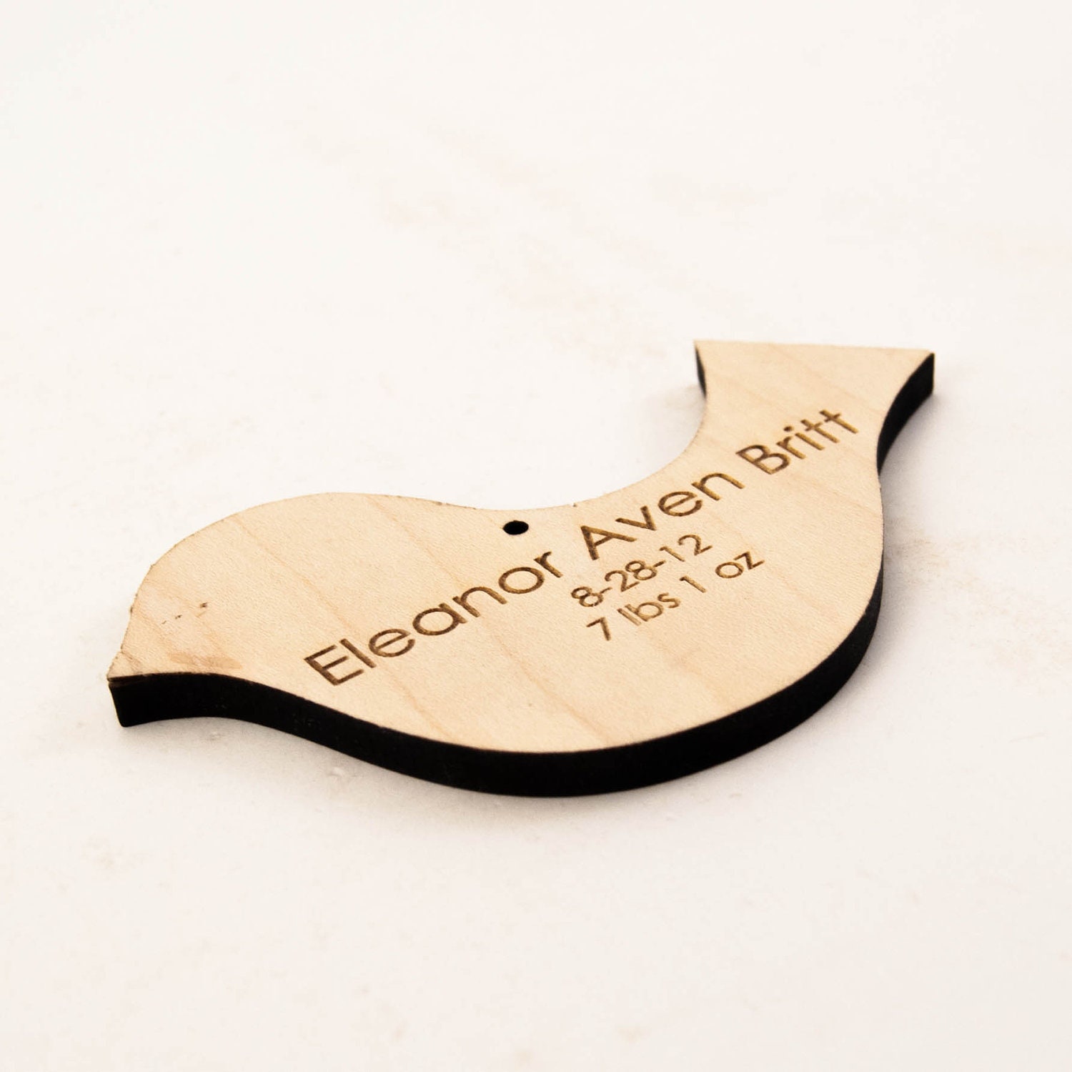 personalized christmas ornament, dove baby's first ornament
