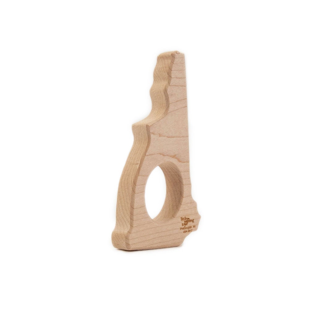 Wood Teether New Hampshire wooden teether baby toy