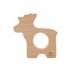 Wood Teether Moose wooden toy natural baby toy