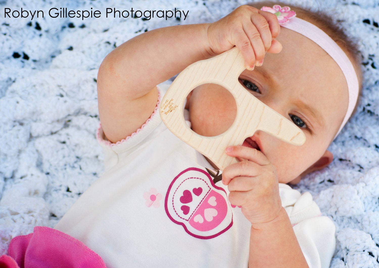 Wood Teether Maple Leaf wooden teether baby toy
