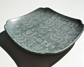 Small Mid-Century Modern Art Pottery Plate