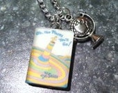 OhThePlacesYouWillGo Necklace with Book Charm and Globe Charm