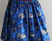 Womens Skirts, Star Wars Clothing, Novelty Skirts, Geek Clothing, Star Wars Space Ships Skirt