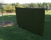 Vintage Army Blanket Wool Olive Drab Primitive Farmhouse Rustic Cabin Decor Stadium Blanket Picnic Military Issue Throw