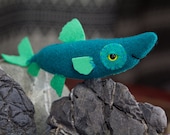 baby chetco smelt in recycled teal cashmere