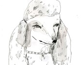 Poodle pocket mirror