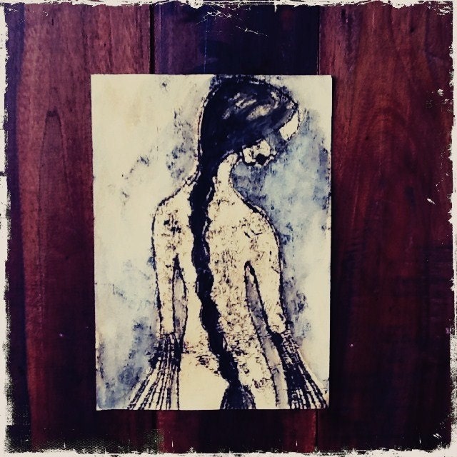 Black braided girl.....Original mono type