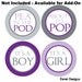 12 Weekly Pregnancy Mama-to-be Maternity Waterproof Glossy Stickers  - Monthly stickers available - Design W005-02