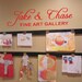 Custom personalized FIne Art Gallery vinyl wall art for your display wall 33 x 12.5