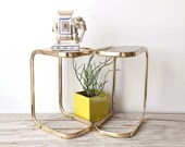 Glam Brass Cigarrette Side Table