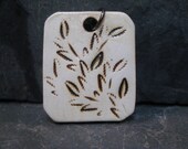 Stoneware Pottery Clay Pendant Necklace