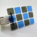 Night Light Blue Olive Green Fused Glass