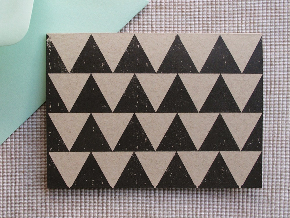 8 Triangle Cards - Gocco Scandinavian Cards - Pack of 8
