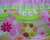 SALE Princess Frog Baby Girl Burp Pad is perfect for the little girl in your life and a reusable treat every mom will appriciate