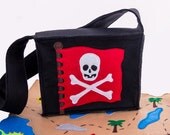 Pirate Imagination Bag, includes Personalized Messenger Bag, Treasure Map, Pirate Hat, Pirate Vest and More
