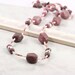 Pink Gray Eyeglass Holder Mauve Rhodonite Gemstone Beaded Office Fashion Chunky