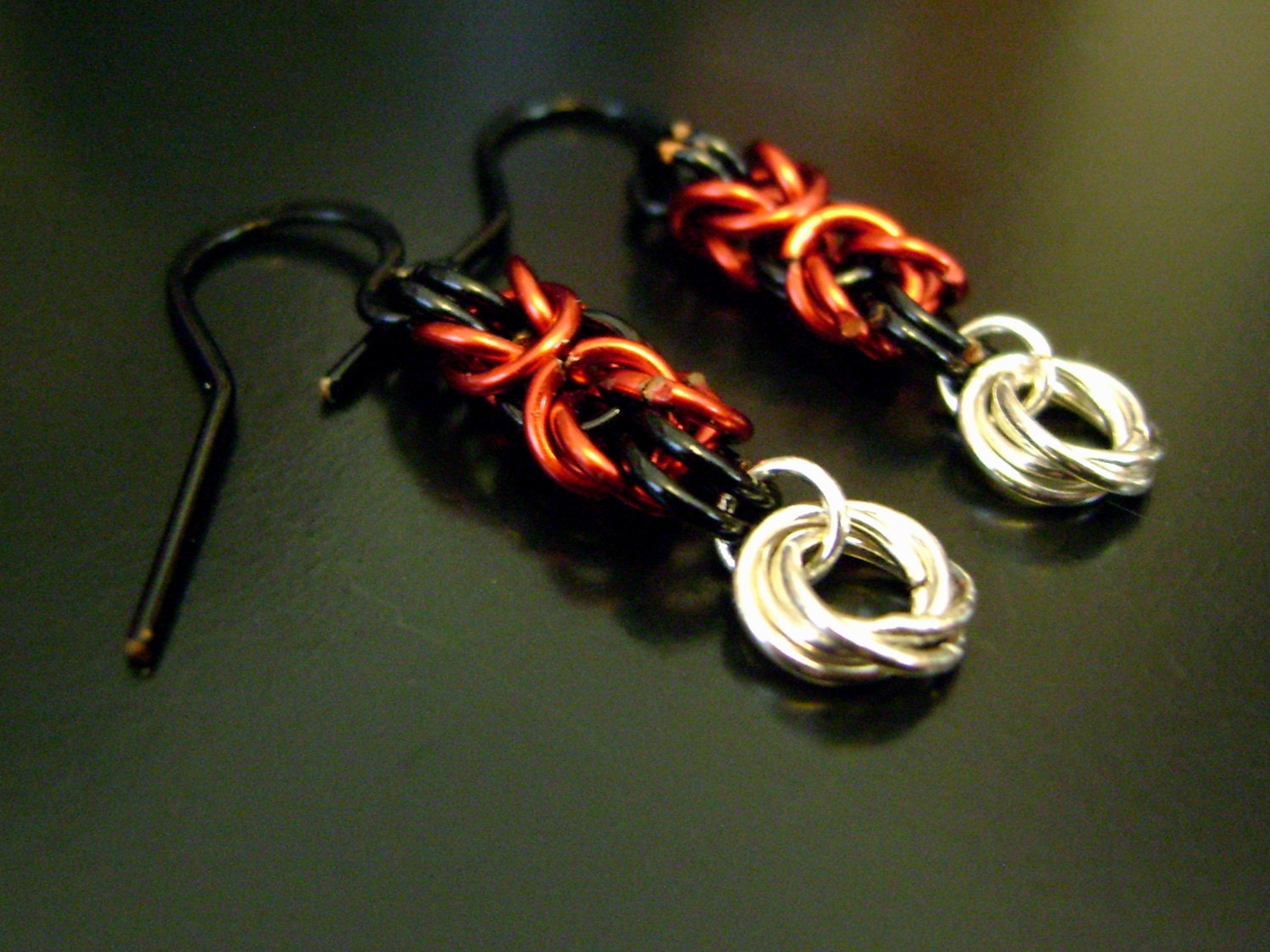 Harls and her Puddin' - Chainmaile Dangle Earrings - Set