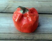 Ceramic Pumpkin for Halloween or Thanksgiving Decor