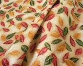 Nature's Brillance Leaf Fabric-- one yard