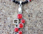 Red Abstract Necklace