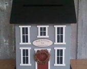 Wedding Card Holder Money Box House - The Original - Personalized - Choose Your Colors