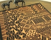 tiled - screenprinted fabric