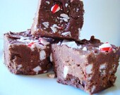 Julie's Fudge - with Peppermint Chips - 12 Pieces (1 pound)
