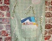 Wall Hanging "My Flat in Paris" Home Decor, Handmade,Textile, Mail - Cottage Chic, French Country