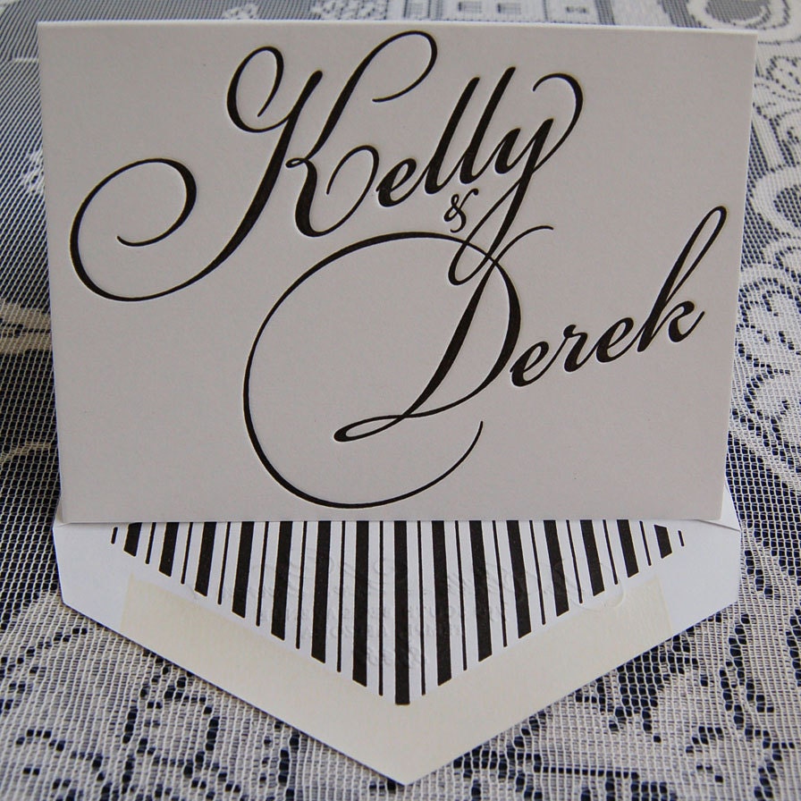 Letterpress Note Cards - Traditional - Sample