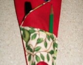 Craft Organizer or Scissor Keeper with Red and Green Apples