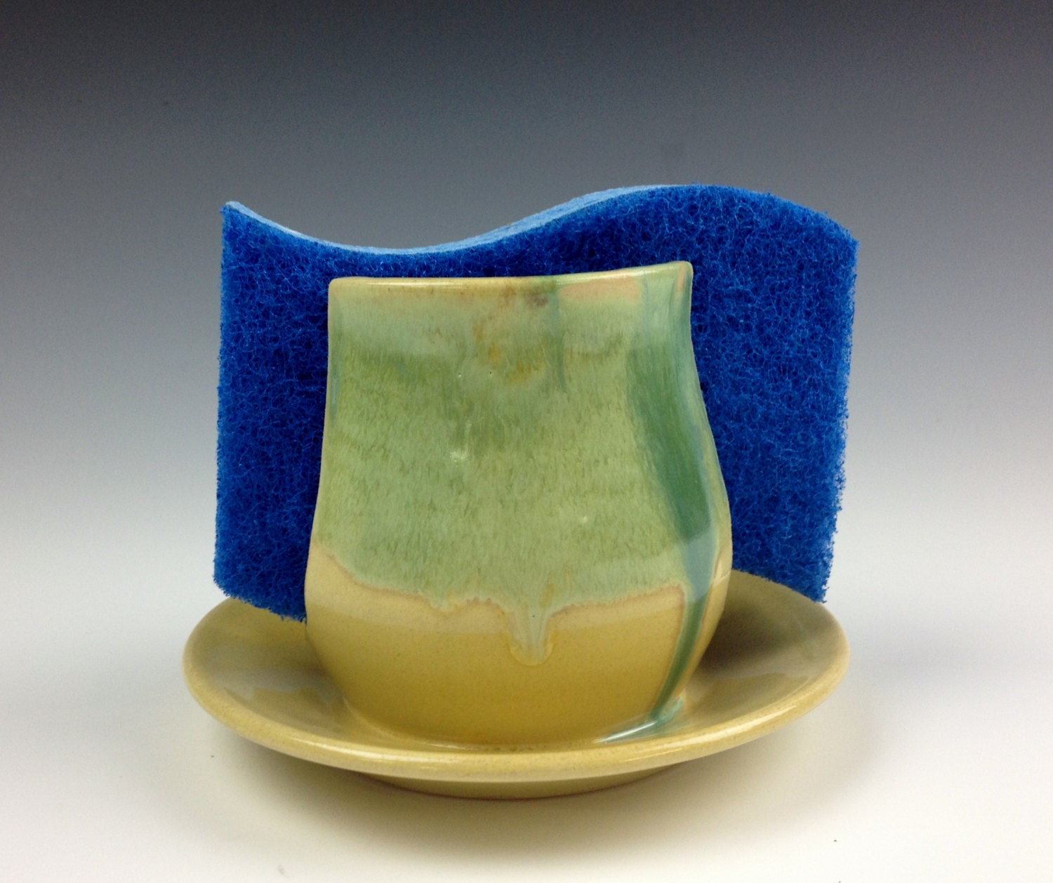 Sponge Holder- Green Sunshine Yellow FREE SHIPPING