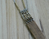 Wooden spike necklace